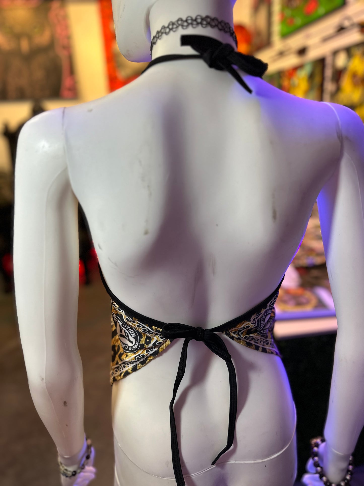 Cheetah Bandana Top