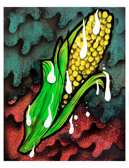 Drippy Corn Print