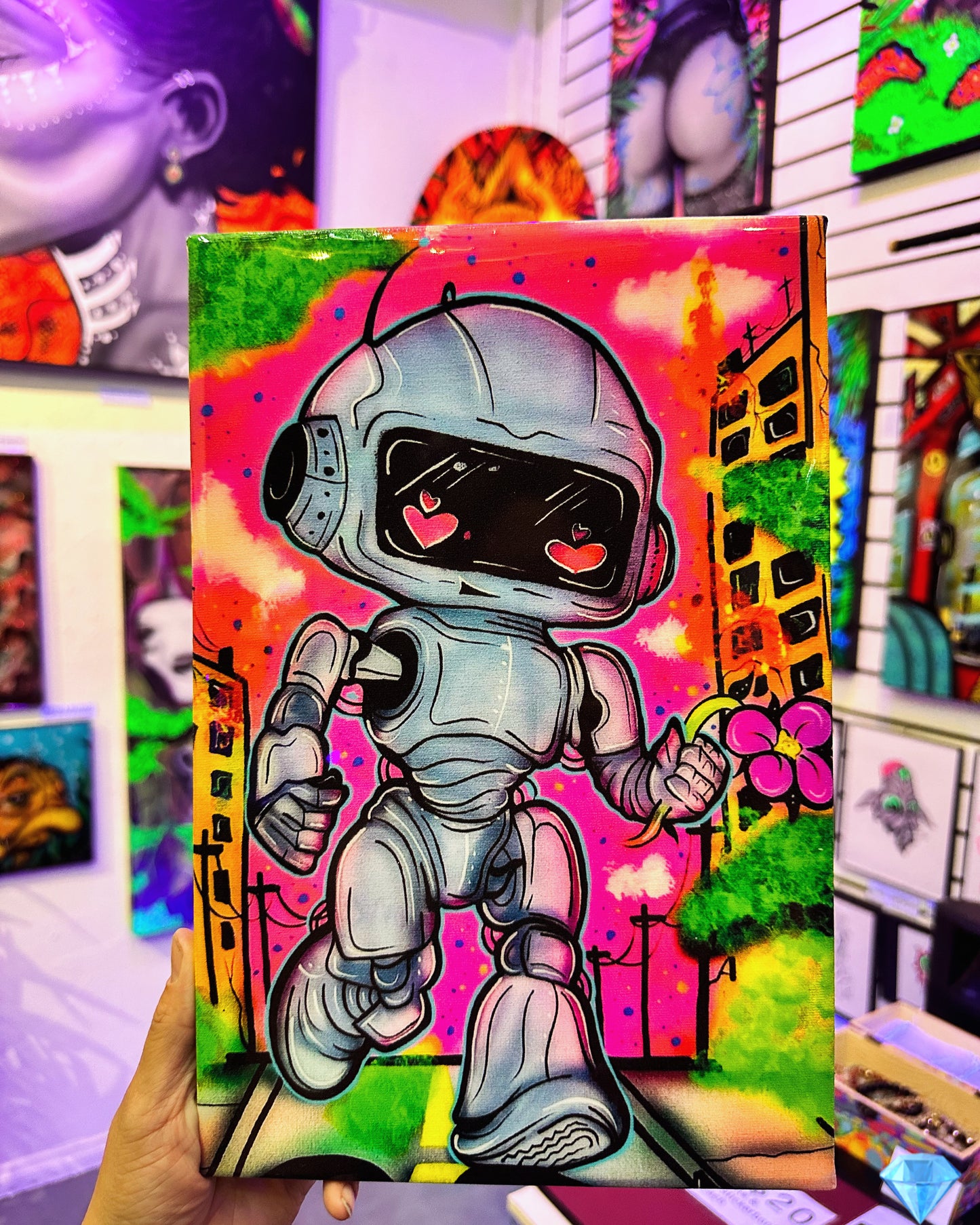 Hopeless Robotic Mini Canvas