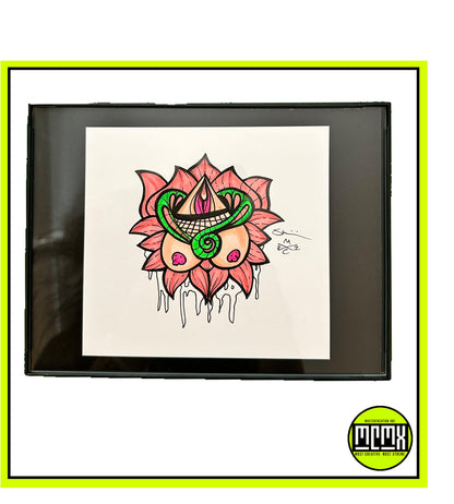 Juicy Flower - Hand Drawn Original