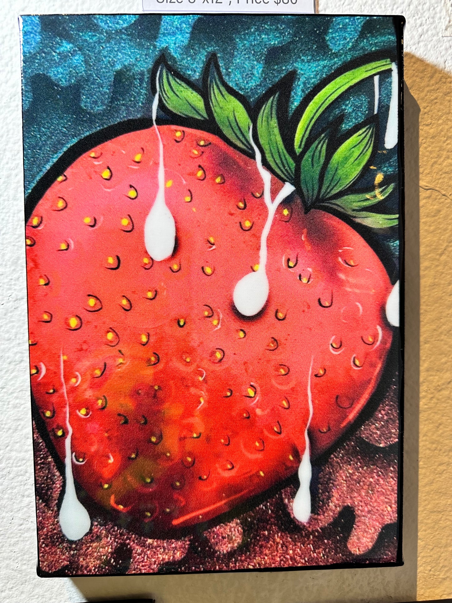 Strawberries & Cream Mini Canvas