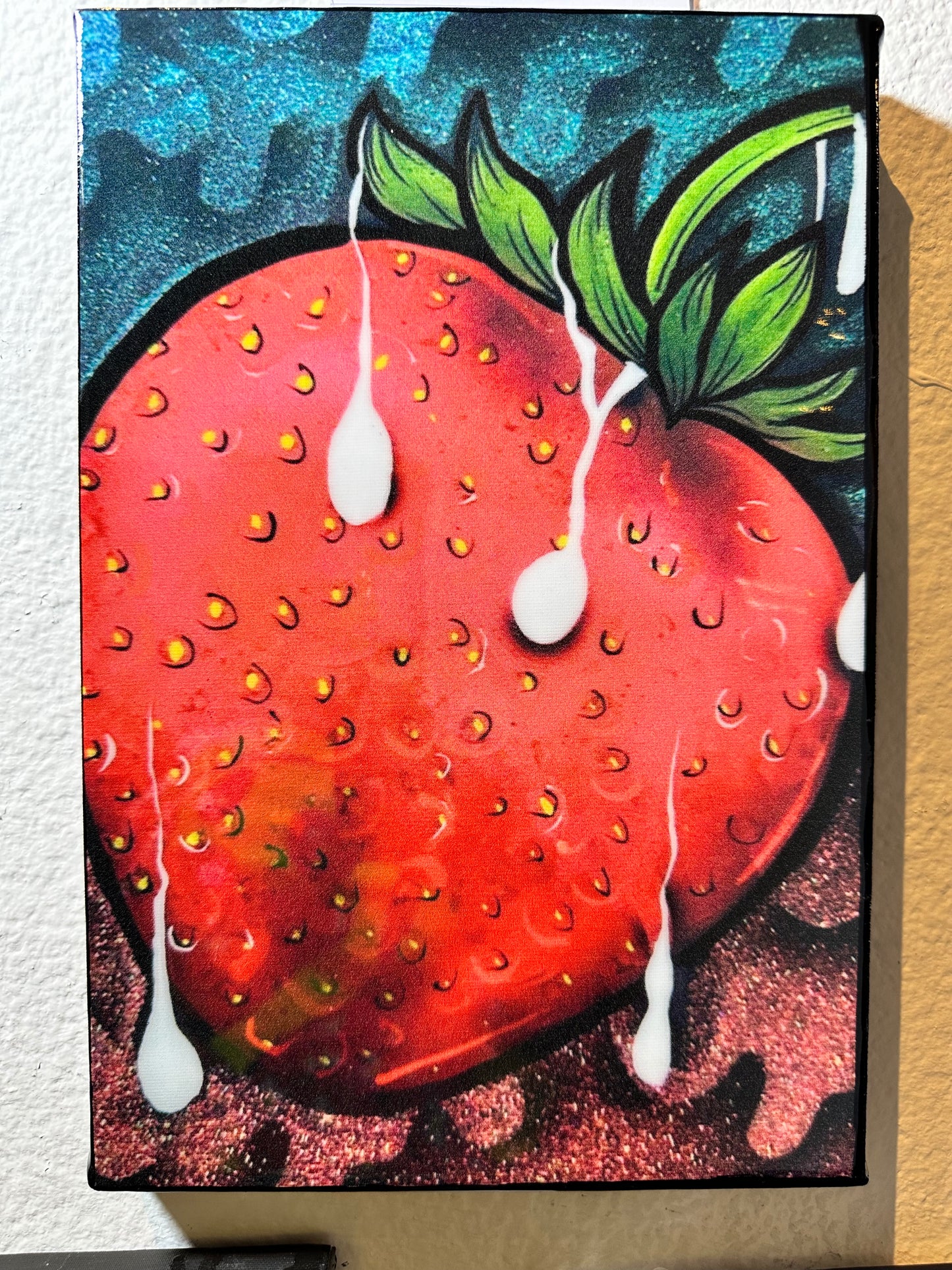 Strawberries & Cream Mini Canvas