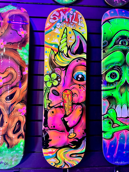 Smile Skate Deck