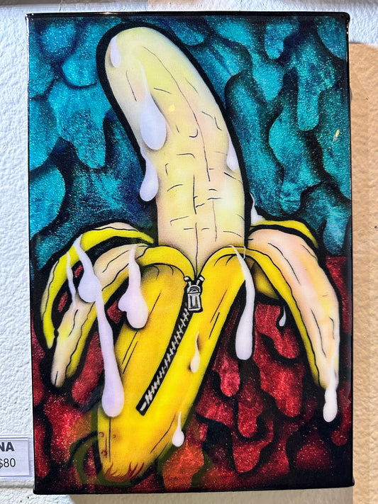 DRIPPY BANANA Mini Canvas