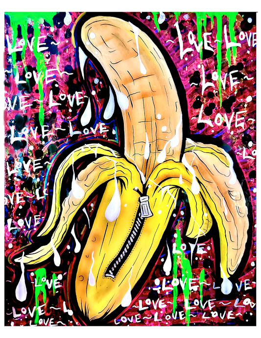 The Love Banana Print